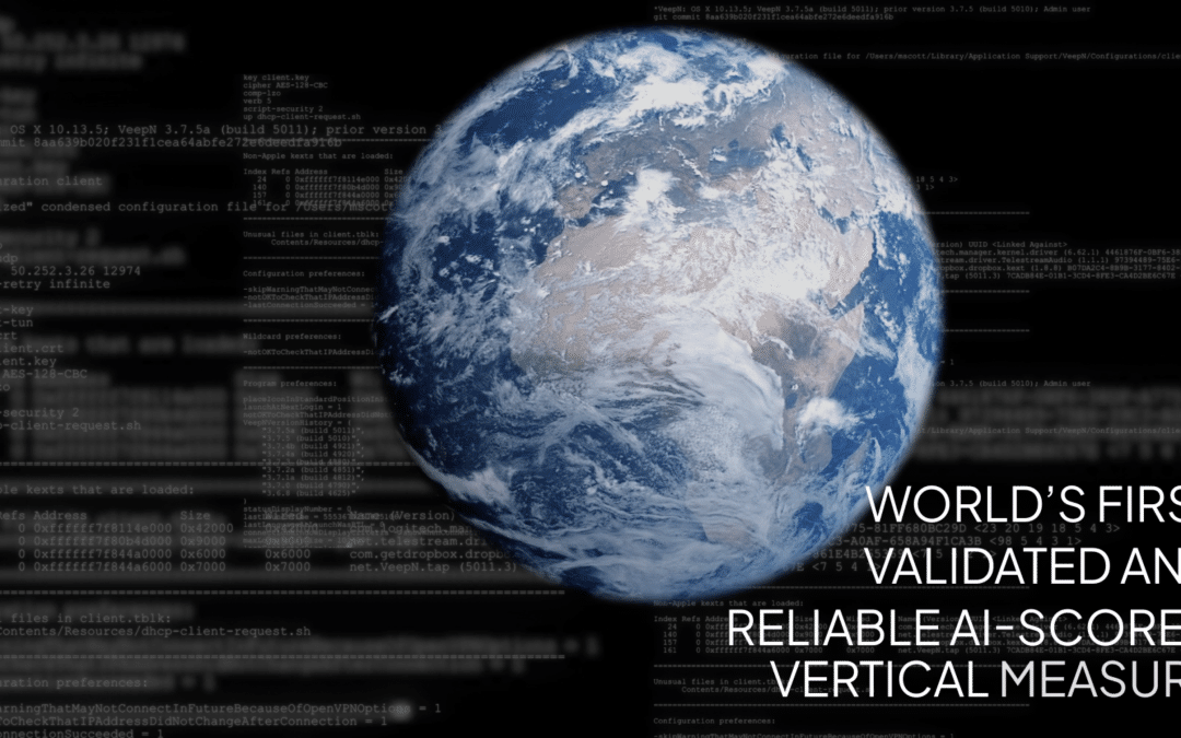 Introducing the world’s first validated and reliable AI-scored vertical measure MyWorldView